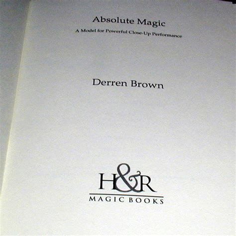 Enthralling the World: The Global Appeal of Derren Brown's Absolute Magic